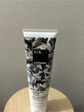 IGK Expensive Clear Gloss Top Coat Shine Treatment 4.2 fl oz Vegan Cruelty-Free
